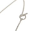 Hermès Palladium Plated Mini Maillon Pendant Necklace Secondhand