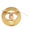 Chanel Gold Plated CC Rope Brooch Secondhand