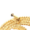 Chanel Gold Plated CC Rope Brooch Secondhand