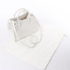 The Row Soft Margaux 10 Leather 2Way Handbag in White Secondhand