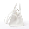 The Row Soft Margaux 10 Leather 2Way Handbag in White Secondhand