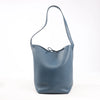 The Row Park Tote Small Leather Shoulder bag in Blue Secondhand