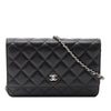 Chanel CC Quilted Caviar Wallet on Chain Secondhand