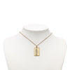 Chanel CC Gold Plated 31 Rue Cambon Dog Tag Pendant Necklace Secondhand