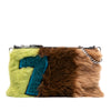 Secondhand Miu Miu Fur Montone Stripe Crossbody