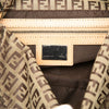 Fendi Zucchino Canvas Double Flap Shoulder Bag Secondhand
