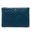 Chanel Large Quilted Lambskin O Case Clutch Secondhand