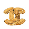 Chanel CC Gold Plated Quilted Brooch Secondhand