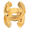 Chanel CC Gold Plated Quilted Brooch Secondhand