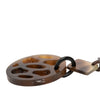 Hermès Buffalo Horn Ava Drop Push Back Earrings Secondhand