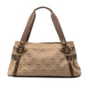 Secondhand Ferragamo Gancini Canvas Shoulder Bag