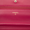 Chanel CC Embossed Lambskin Camellia Wallet On Chain Secondhand