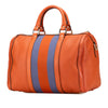Gucci Medium Calfskin Web Joy Boston Bag Secondhand