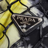 Prada Mesh Leather and Tie Dye Printed Tessuto Bucket Bag Secondhand