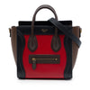 Celine Nano Tricolor Leather Luggage Tote Secondhand