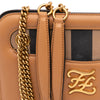 Fendi Calfskin Vitello King Nubuck Pequin Karligraphy Pocket Shoulder Bag Secondhand