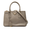 Prada Mini Saffiano Lux Galleria Double Zip Satchel Secondhand