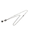 Chanel CC Brass Faux Pearl and Bead Drop Pendant Necklace Secondhand