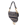 Dior Oblique Embroidered Canvas Saddle Bag Secondhand