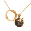 Louis Vuitton Gold Plated Monogram Charms Necklace Secondhand