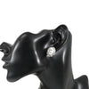 Chanel CC Silver Plated Crystal and Faux Pearl Push Back Earrings Secondhand