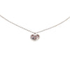 Gucci Sterling Silver and Opal Love Britt Pendant Necklace Secondhand