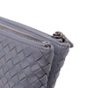 Bottega Veneta Nappa Intrecciato Double Zip Clutch Secondhand