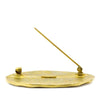 Chanel CC Gold Plated Medallion Brooch Secondhand