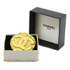 Chanel CC Gold Plated Medallion Brooch Secondhand