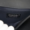 Chanel Old Medium Lambskin and Woven PVC Boy Flap Secondhand