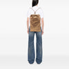 Burberry Metallic Grained Calfskin Drawstring Sling Bag Secondhand