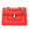Bvlgari Medium Leather Plisse Serpenti Forever Shoulder Bag Secondhand