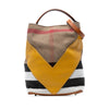 Burberry Medium Mega Check Canvas and Calfskin Chevron Ashby Bucket Secondhand