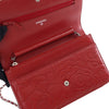 Chanel CC Embossed Lambskin Camellia Wallet On Chain Secondhand