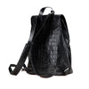 Secondhand Saint Laurent Croc Embossed Calfskin Sac De Jour Backpack