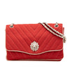Chanel Jumbo Chevron Jersey Leo Lion Flap Secondhand