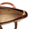 LOEWE Croc Embossed Leather Trimmed Mesh Anagram Satchel Secondhand