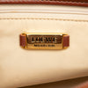 LOEWE Croc Embossed Leather Trimmed Mesh Anagram Satchel Secondhand