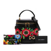Dolce & Gabbana Floral Embroidered Raffia and Lizard Embossed Calfskin DG Girls Vanity Bag Secondhand