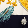 Hermès Plumes et Grelots Silk Scarf 90 Secondhand