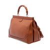 Gucci Medium Calfskin Bold Bamboo Top Handle Bag Secondhand