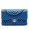 Chanel Small Classic Chevron Lambskin Double Flap Secondhand