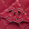 Chanel Quilted Calfskin Double Stitch Hamptons Clutch with Chain Secondhand