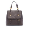 Bvlgari Leather Flap Tote Secondhand