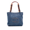 Chanel Small CC Stitched Denim Tote Secondhand