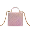 Chanel CC Ombre Lambskin Top Handle Flap Coin Purse with Chain Secondhand