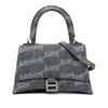 Balenciaga Small BB Monogram Denim Hourglass Top Handle Bag Secondhand