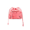 Secondhand Balenciaga Lambskin Motocross Move On Drawstring Pouch