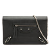 Balenciaga Calfskin Metal Plate City Wallet on Chain Secondhand