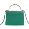 Chanel Mini CC Quilted Caviar Top Handle Flap with Chain Secondhand